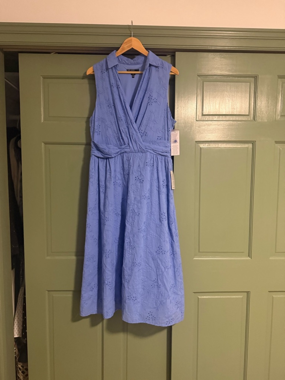 Maggy London Bluebonnet Eyelet Midi Dress